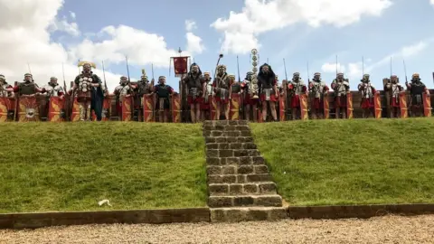 Vindolanda Trust "Roman soldiers" at Vindolanda