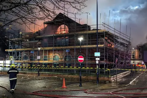 Cleveland Fire Brigade Firefighters at the scene