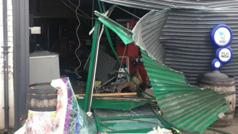 Raided store in Finedon