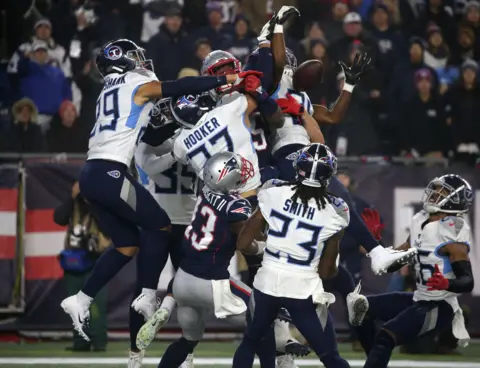 Getty Images Hail Mary pass in NFL