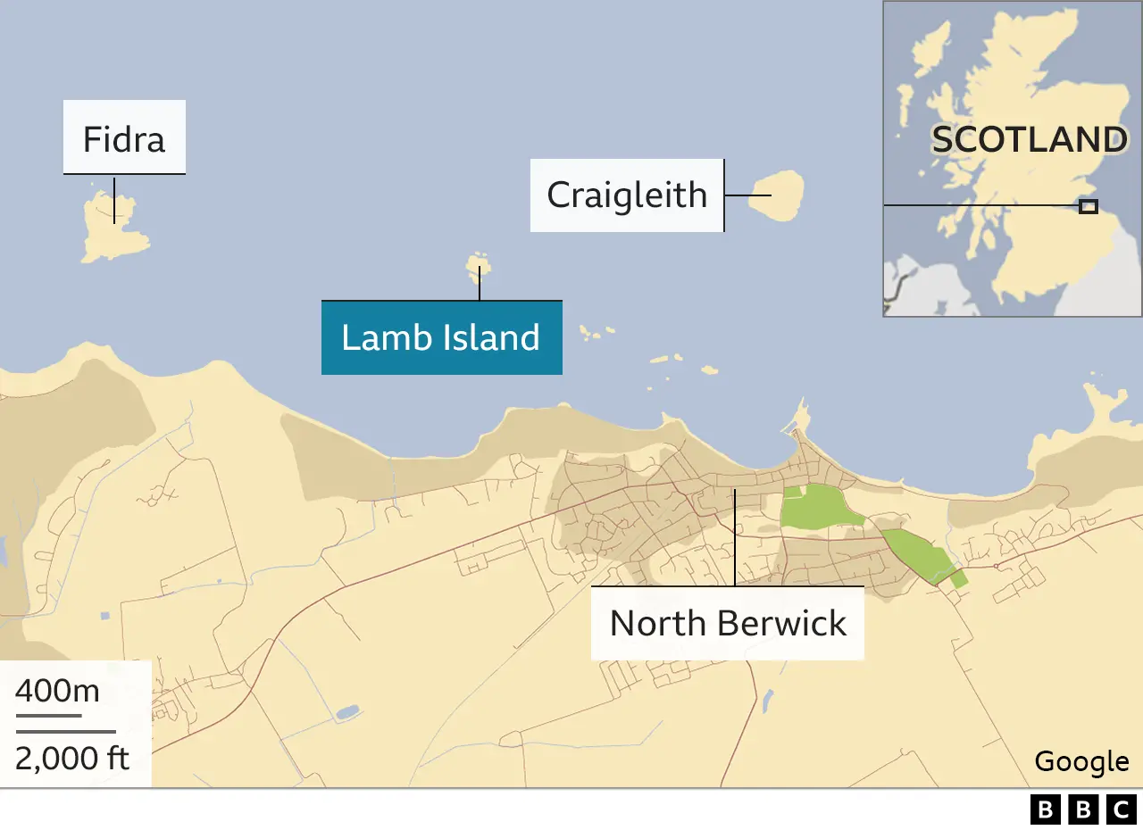 Map of Lamb Island