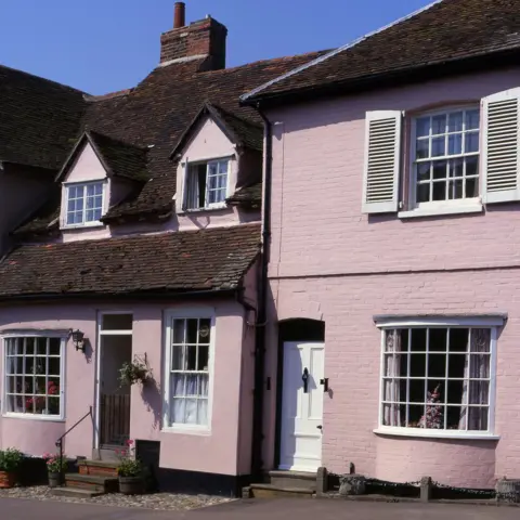 Getty Images Pink house in Suffolk