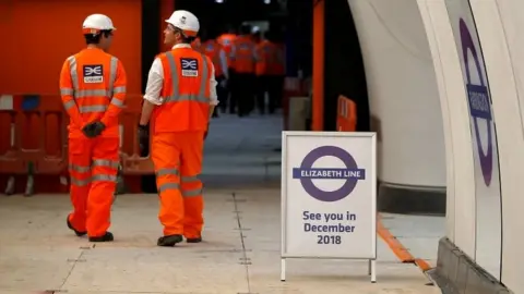 Reuters Crossrail construction workers