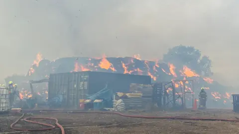 Essex Fire & Rescue Haystack fire, Billericay