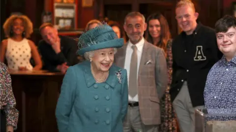 PA Media The Queen on the set of Coronation Street (Rovers Return) Manchester, July 8, 2021