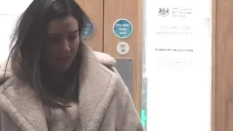 Rhys and Lisa Williams arriving at court