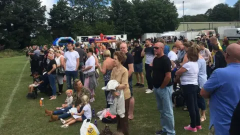 The crowd at the match