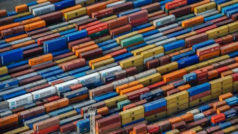 Getty Images Containers at Tilbury port