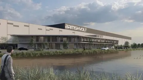 Britishvolt Artist's impression of the site