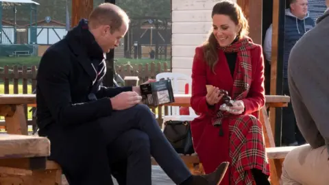 Getty Images William and Kate swap secret Santa gits