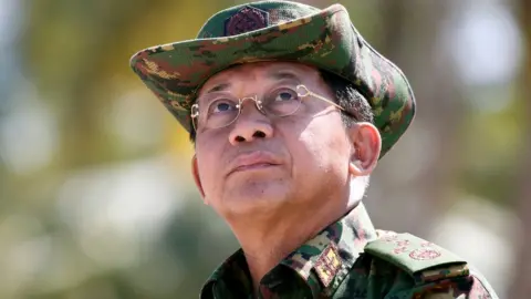 Reuters Myanmar's Commander-in-Chief Min Aung Hlaing in February 2018