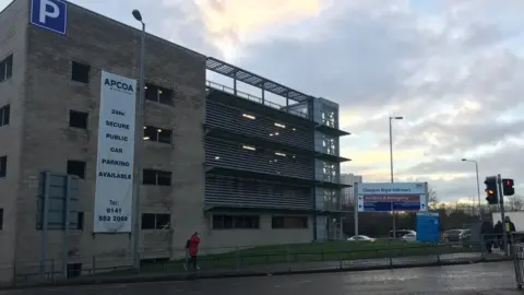 BBC Glasgow Royal Infirmary car park