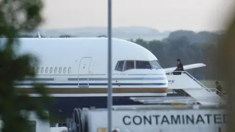 PA Media A Boeing 767 aircraft at MoD Boscombe Down, near Salisbury