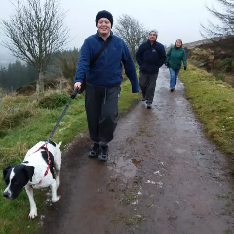 Jamie out walking