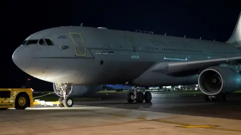 Reuters An RAF plane from Afghanistan landing at Brize Norton