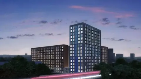 Westworks Concept image of new flats in Lawrence Hill