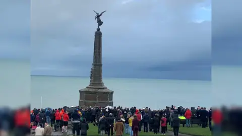 A service was held at Aberystwyth