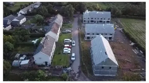 The new Eildon Housing development at Edgar Road was abandoned by builders two years ago