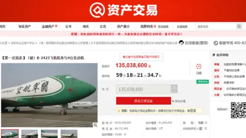 TAOBAO.COM Boeing 747 for sale on Chinese auction site