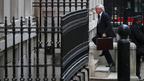 Reuters David Davis arriving in Downing Street