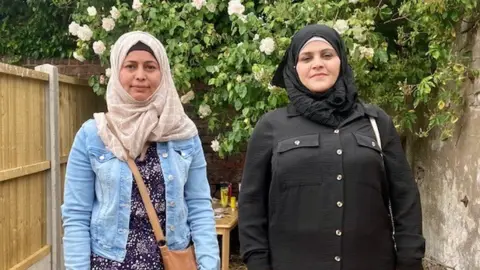 Rokaya, left and Khawla, right