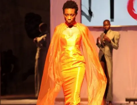 EPA dModels present creations by Mark Johnson uring the Accra Fashion Week, in Accra, Ghana, 31 March 2018. The Accra Fashion Week attracts top West African and African designers to showcase their creations from 29 March to 01 April