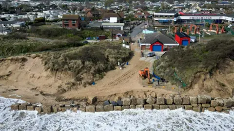 Martin Barber/BBC Hemsby gap erosion