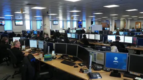 BBC West Yorkshire Police call handling centre