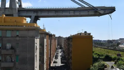 EPA Morandi bridge in Genoa