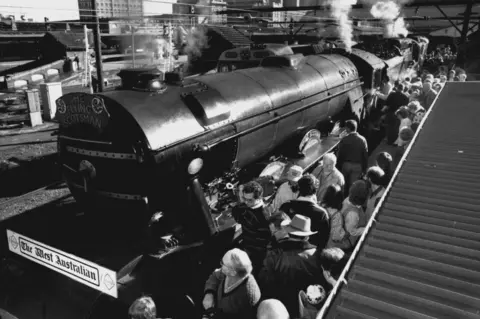 Getty Images Flying Scotsman goes down under as it prepares to travel from Sydney to Perth