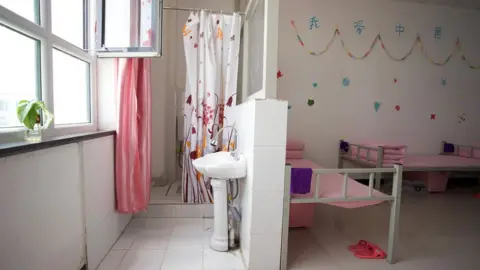 Female dormitory bathroom