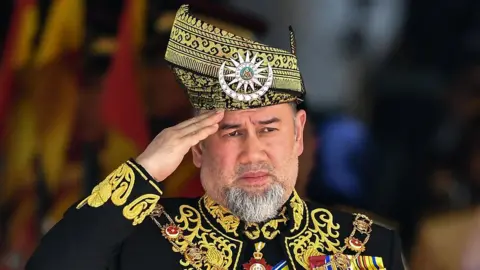 AFP Image shows Sultan Muhammad V