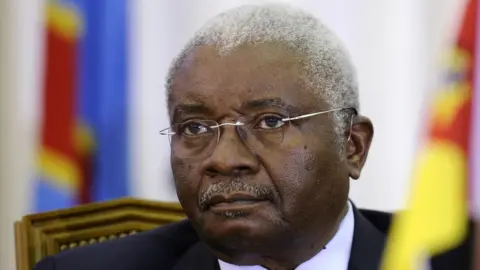 AFP Mozambican President Armando Guebuza looks on during the closing ceremony of the 31st SADC (Southern African Development Community) summit on August 18, 2011 in Luanda, Angola.