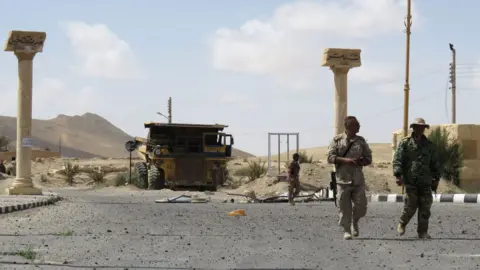 Getty Images Soldiers in Palmyra