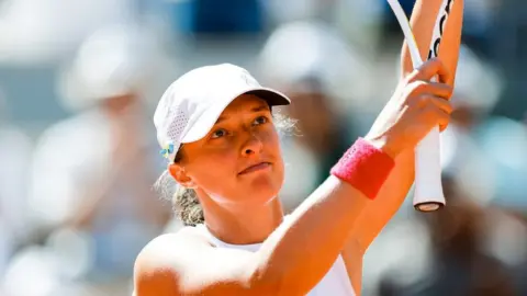 Female tennis player Iga Swiatek