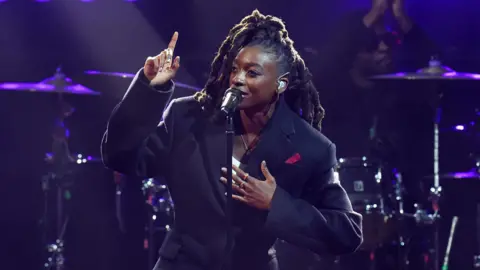 PA Media Little Simz at the Mercury Prize ceremony