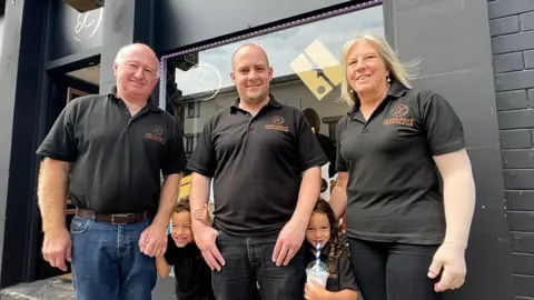 BBC Keith Tiplady and family