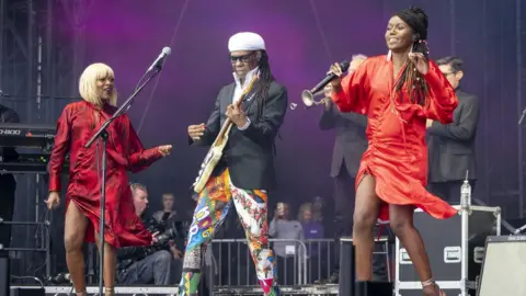 PA Media Nile Rogers and Chic performing in Glasgow, July 2022