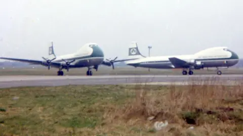 Terry Dann Carvair planes at Southend airport