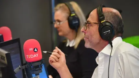 Nick Robinson in the Today programme studio