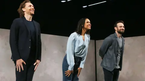 Getty Images Tom Hiddleston, Zawe Ashton and Charlie Cox