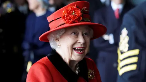 MOD The Queen smiling