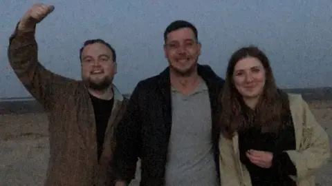 Joe McGrath Joe with Marc and Becky