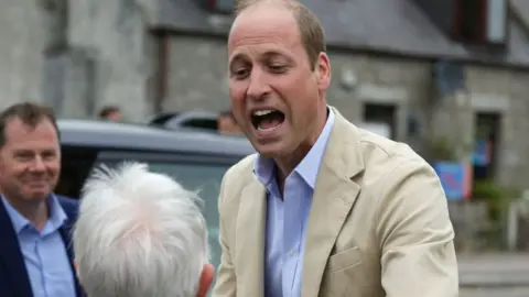 Getty Images Prince William in Aberdeen