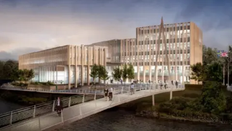 Durham County Council An artist's impression of the planned new headquarters