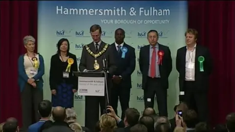 Shaun Bailey at Hammersmith election