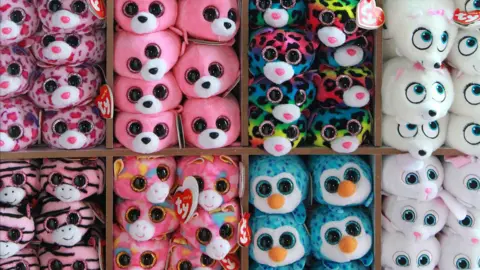 Alamy Beanie Baby toys stacked on shelves