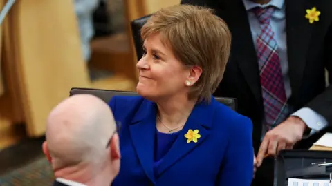 Reuters Nicola Sturgeon at final FMQs