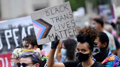 Reuters Black Trans Lives Matter protester