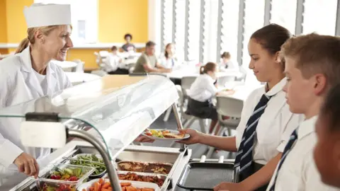 Getty Images school dinner server